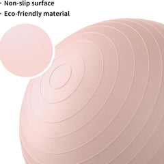 Aonk™ Extra Thick Exercise Ball Yoga Ball 26in for Workout Pregnancy Stability,Anti-Burst and Slip Resistant Swiss Ball with Pump for Yoga, Pilates, Fitness,Birthing,Physical Therapy,Gym balls for yoga