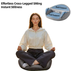 Anok™ Yoga cushions, Sitting Meditation, Meditation, Worship Cushion, Memory Foam, Sitting for Long Time Without Collapsing, Lazy Cushion, Ergonomic Design, Gray