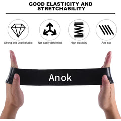 Anok™ Resistance Loop Exercise Bands Stretch Bands for Working Out Fitness Elastic Workout Bands with Carry Bag for Home Gym Physical Fitness Yoga, Yoga straps
