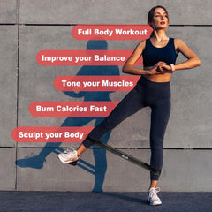 Anok™ Resistance Loop Exercise Bands Stretch Bands for Working Out Fitness Elastic Workout Bands with Carry Bag for Home Gym Physical Fitness Yoga, Yoga straps