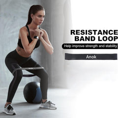 Anok™ Resistance Loop Exercise Bands Stretch Bands for Working Out Fitness Elastic Workout Bands with Carry Bag for Home Gym Physical Fitness Yoga, Yoga straps