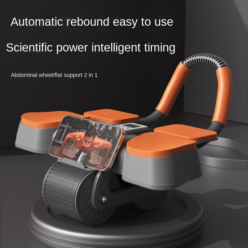 Anok™ Ab Roller Wheel with Timer & Knee Mat,Automatic Rebound Abdominal Wheel with Elbow Support Ab Workout Equipment for Strengthening Core Muscles Abs Exercise Roller for Women Men，Physical fitness equipment