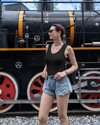 [3 Pieces]V Neck Sleeveless Bodysuits