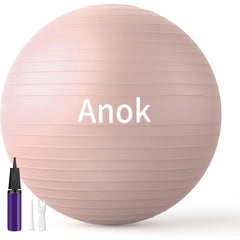 Aonk™ Extra Thick Exercise Ball Yoga Ball 26in for Workout Pregnancy Stability,Anti-Burst and Slip Resistant Swiss Ball with Pump for Yoga, Pilates, Fitness,Birthing,Physical Therapy,Gym balls for yoga