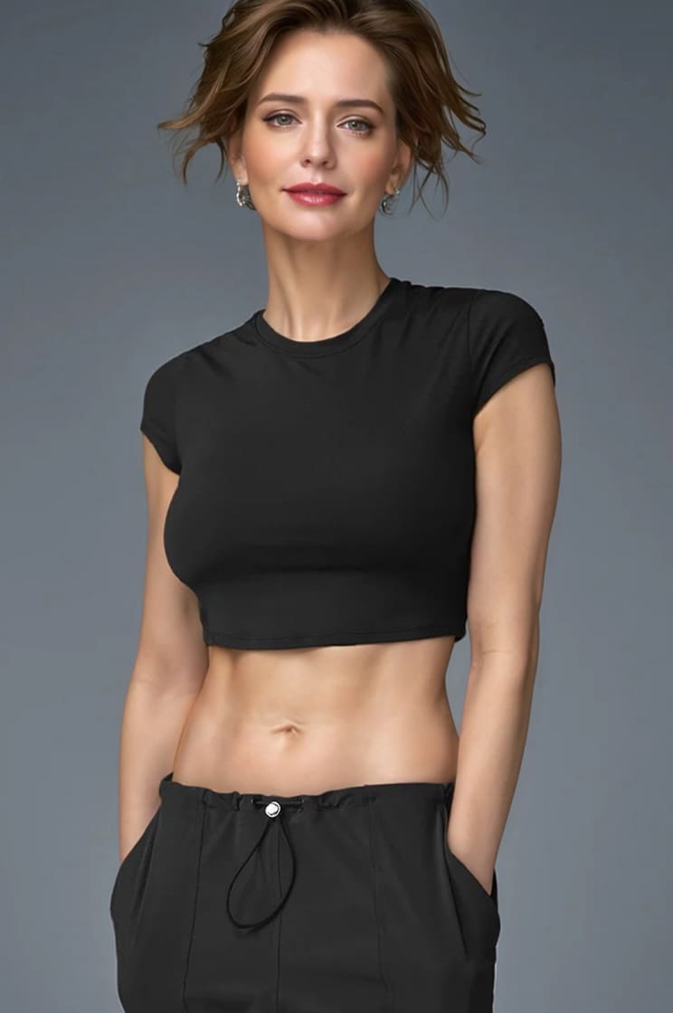 Anoksoft Crop Finesse Short Sleeve